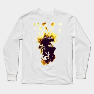 A Bea Kay Thing Called Beloved- Gold Beloved (Front & Back) Long Sleeve T-Shirt